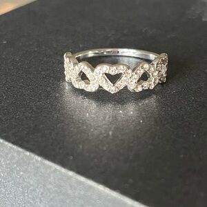 NEW- Charter club silver heart ring